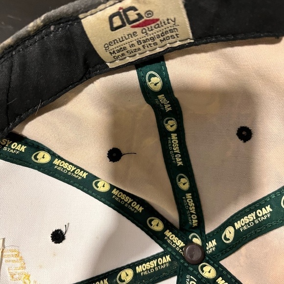 Mossy Oak Farmer Camo Ball Cap Trucker Hat Embroidered John Deere Tractor - Picture 4 of 5